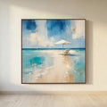 Private Horizon – Abstract Coastal Hotel Wall Art | Hotels Wall Co.